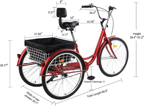 Triciclo per adulti bici - triciclo,